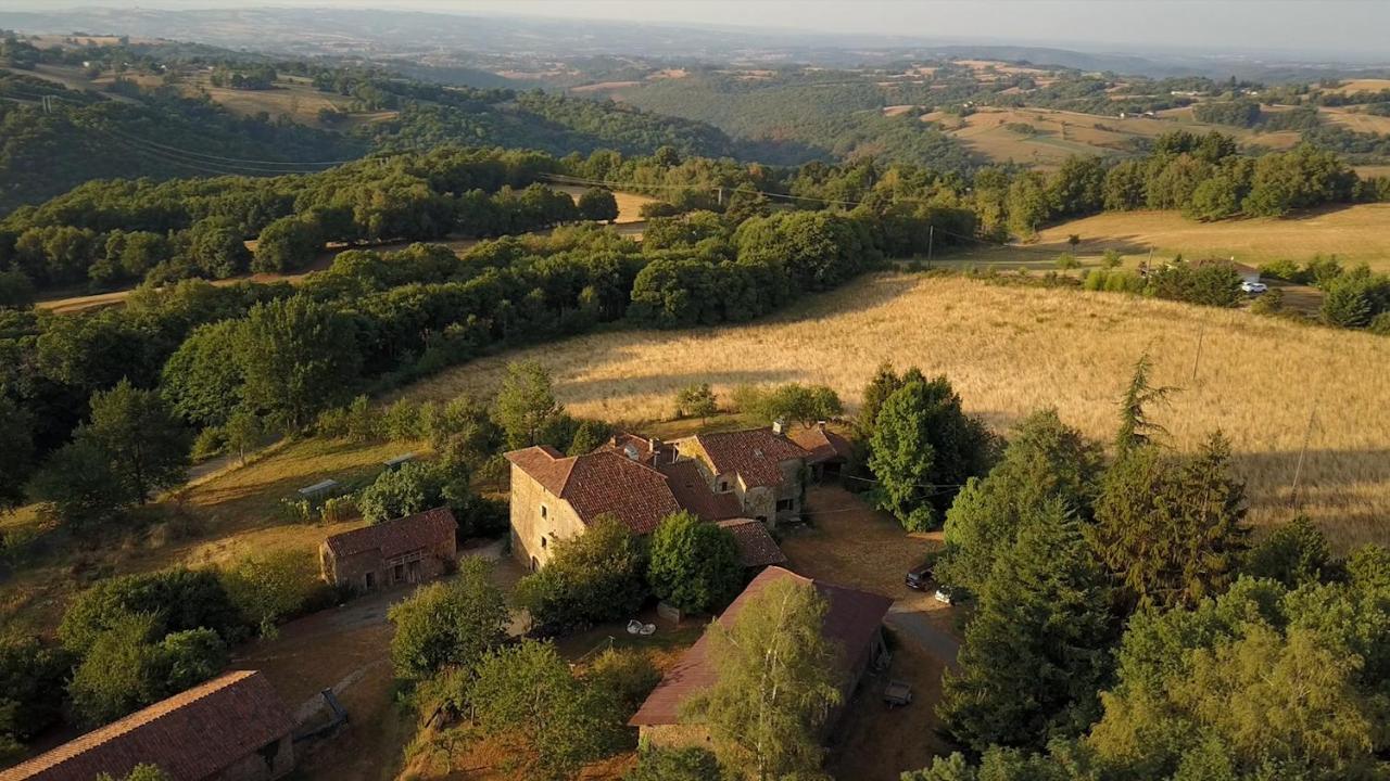 Grande Maison De Caractere En Pierres -Superbe Vue Saint-Cirgues  Bagian luar foto
